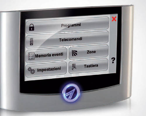 villa impianti tecnoalalrm foto console