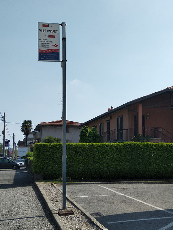 insegna villa impianti