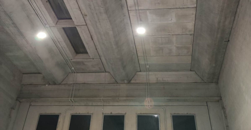 illuminazione a led per capannone industriale