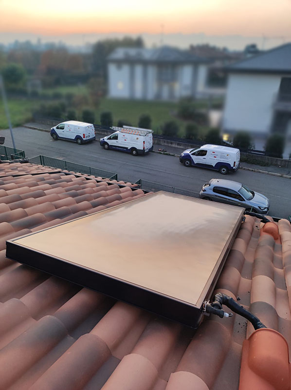 pennello solare termico acqua calda pennello solare termico acqua calda installato a Varese