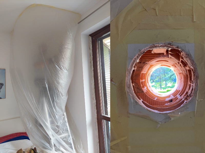 ventilazione meccanica forzata foro