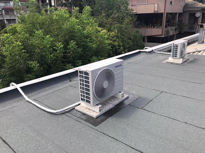 installazione condizionatore su tetto